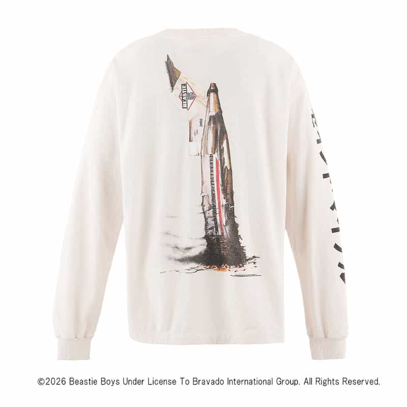 SAINT MXXXXXX SAINT MXXXXXX＜セント マイケル＞ ヴィンテージ加工ロングスリーブカットソー WHITE