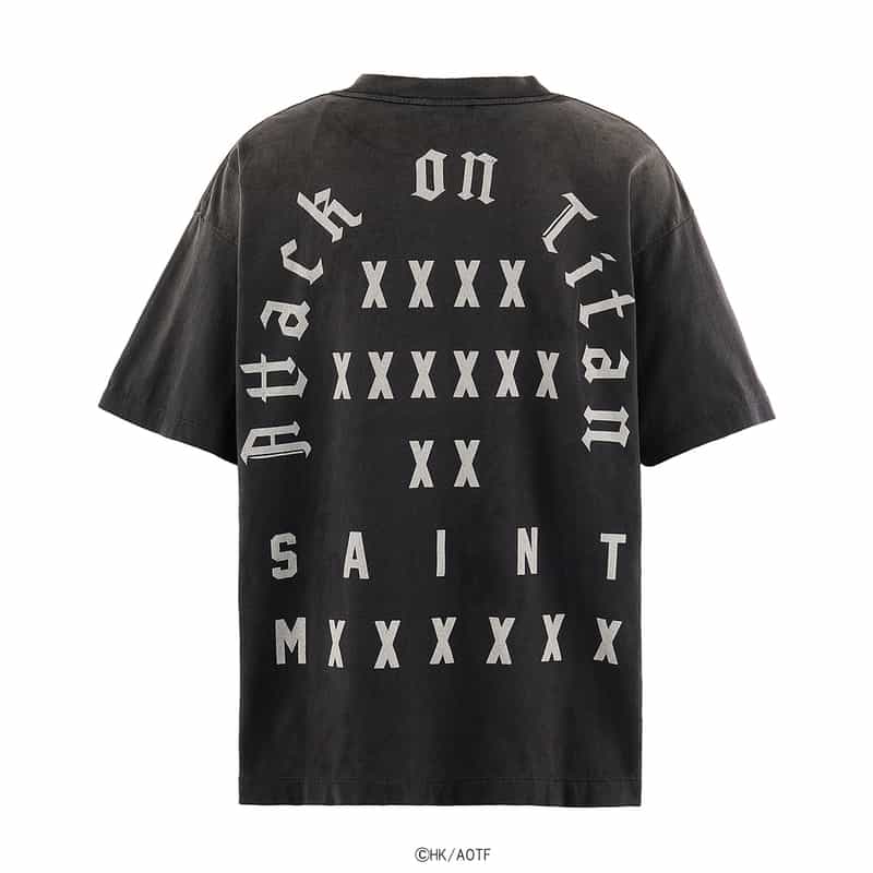 SAINT MXXXXXX SAINT MXXXXXX＜セント マイケル＞ ヴィンテージ加工グラフィックTシャツ BLACK