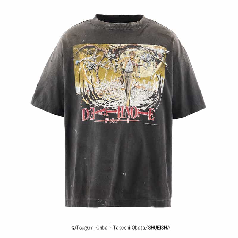 SAINT MXXXXXX SAINT MXXXXXX＜セント マイケル＞ ヴィンテージ加工Tシャツ BLACK
