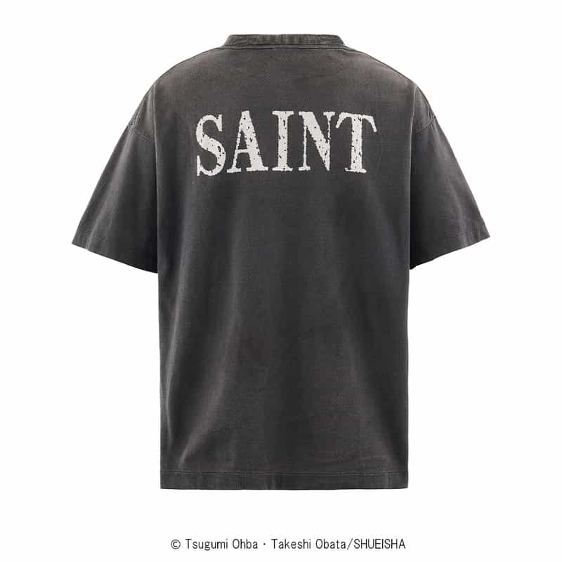 SAINT MXXXXXX SAINT MXXXXXX＜セント マイケル＞ ヴィンテージ加工Tシャツ BLACK