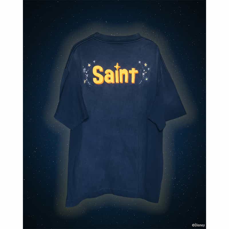 SAINT MXXXXXX SAINT MXXXXXX＜セント マイケル＞ ヴィンテージ加工Tシャツ NAVY