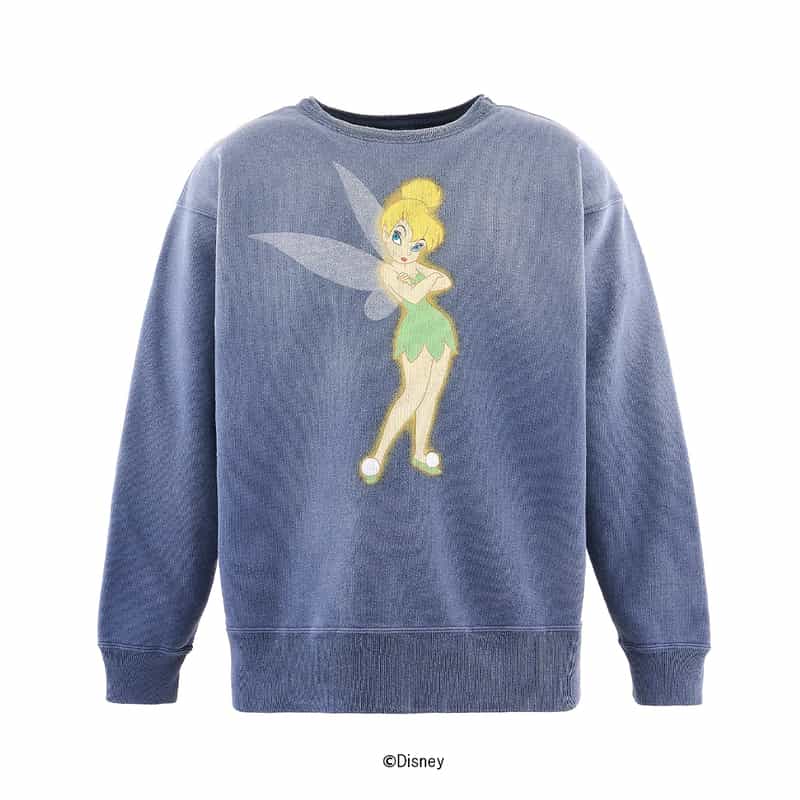 SAINT MXXXXXX SAINT MXXXXXX＜セント マイケル＞ ヴィンテージ加工スウェットプルオーバー NAVY