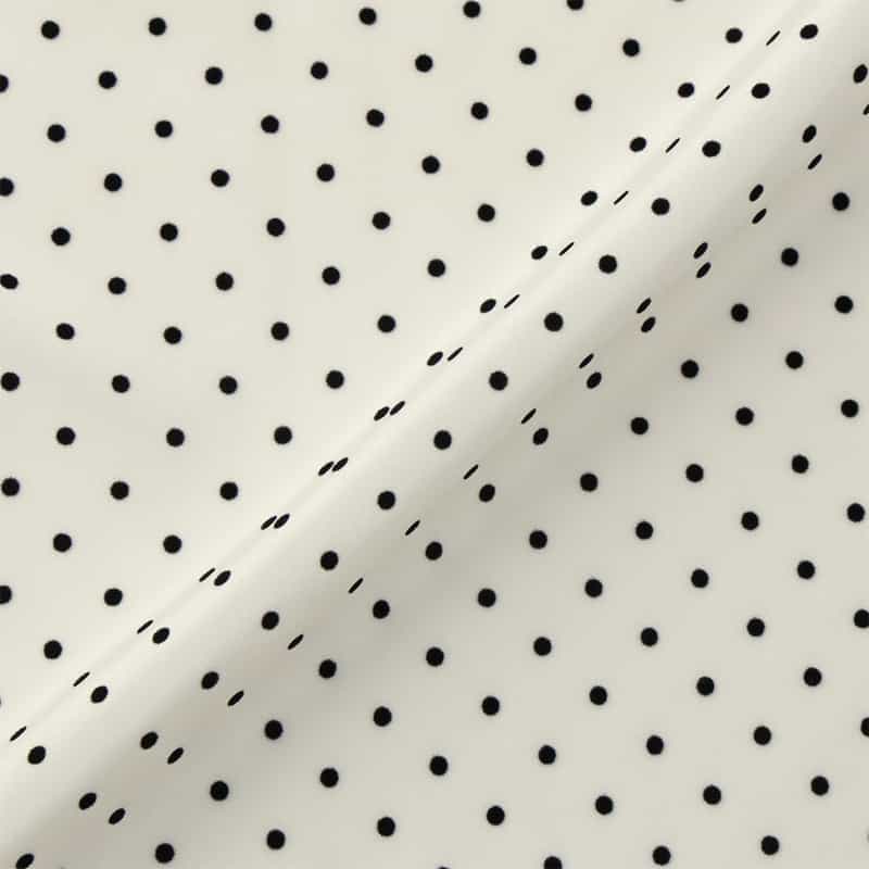 BARNEYS NEW YORK ドット柄ボウタイ襟ブラウス WHITE