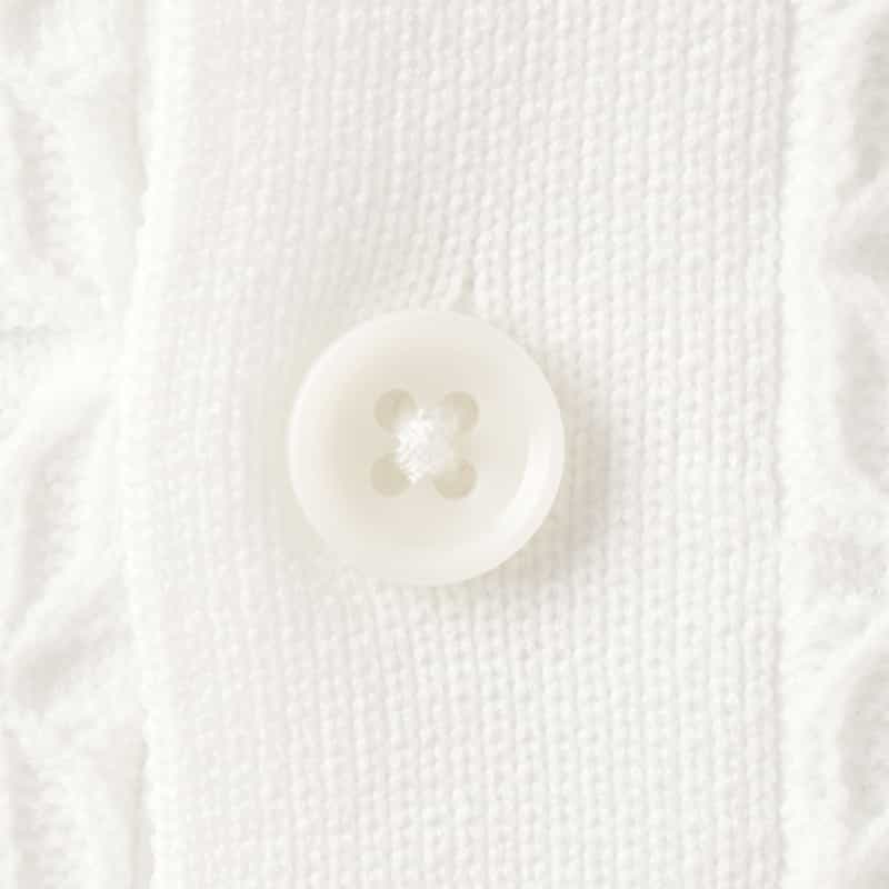 BARNEYS NEW YORK スキッパーニットポロシャツ WHITE