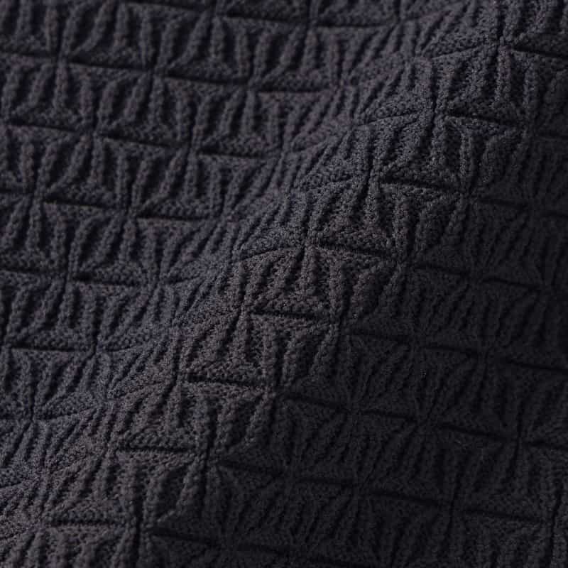 BARNEYS NEW YORK スキッパーニットポロシャツ NAVY