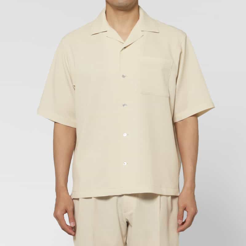 BARNEYS NEW YORK セットアップ オープンカラーシャツ BEIGE