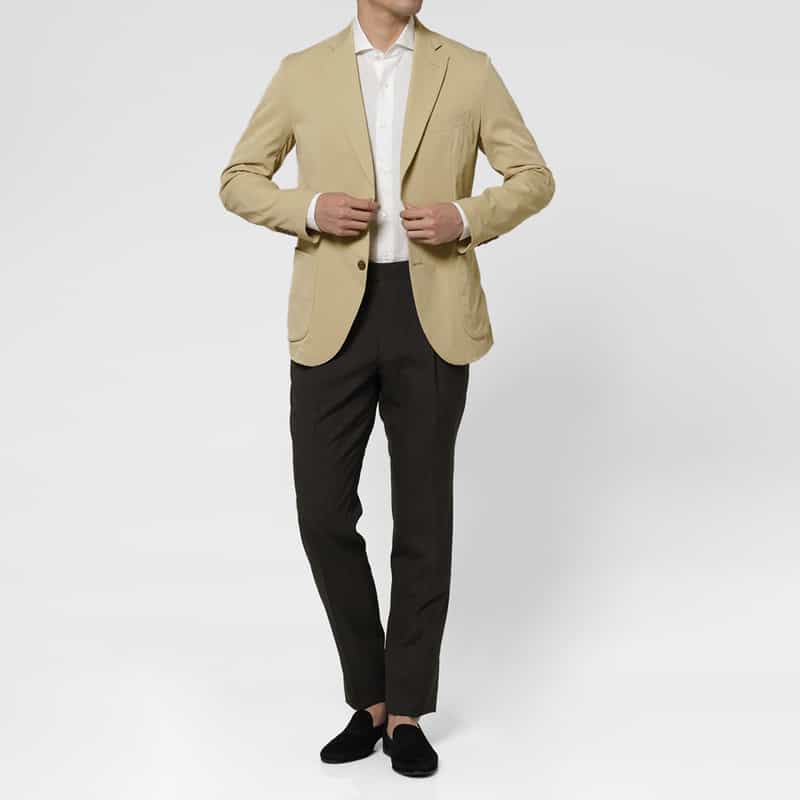 BARNEYS NEW YORK ウォッシャブル イージージャケット BEIGE