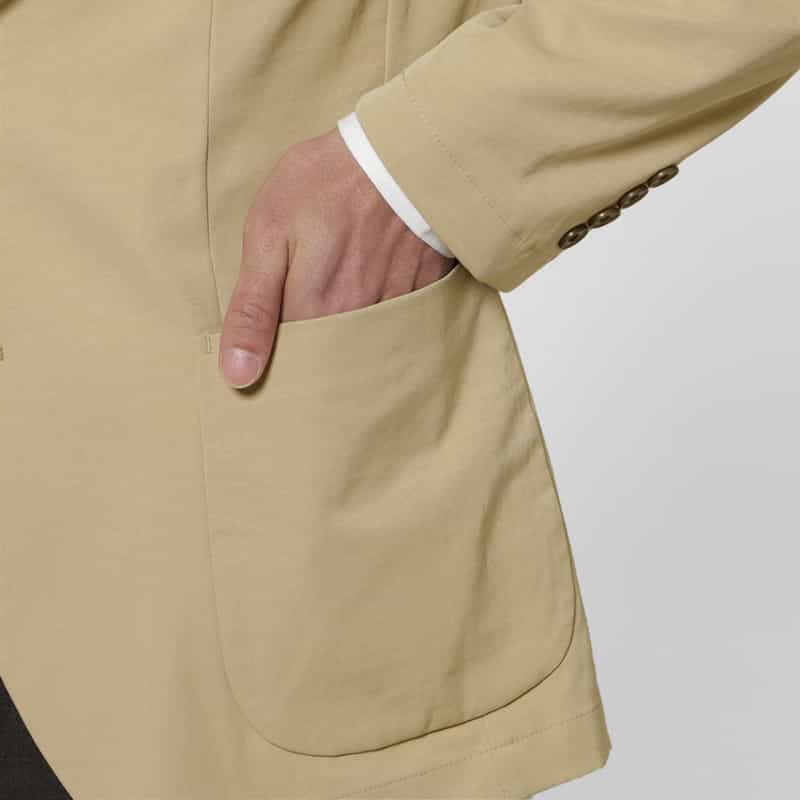 BARNEYS NEW YORK ウォッシャブル イージージャケット BEIGE