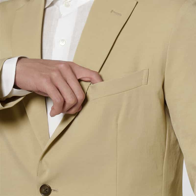 BARNEYS NEW YORK ウォッシャブル イージージャケット BEIGE