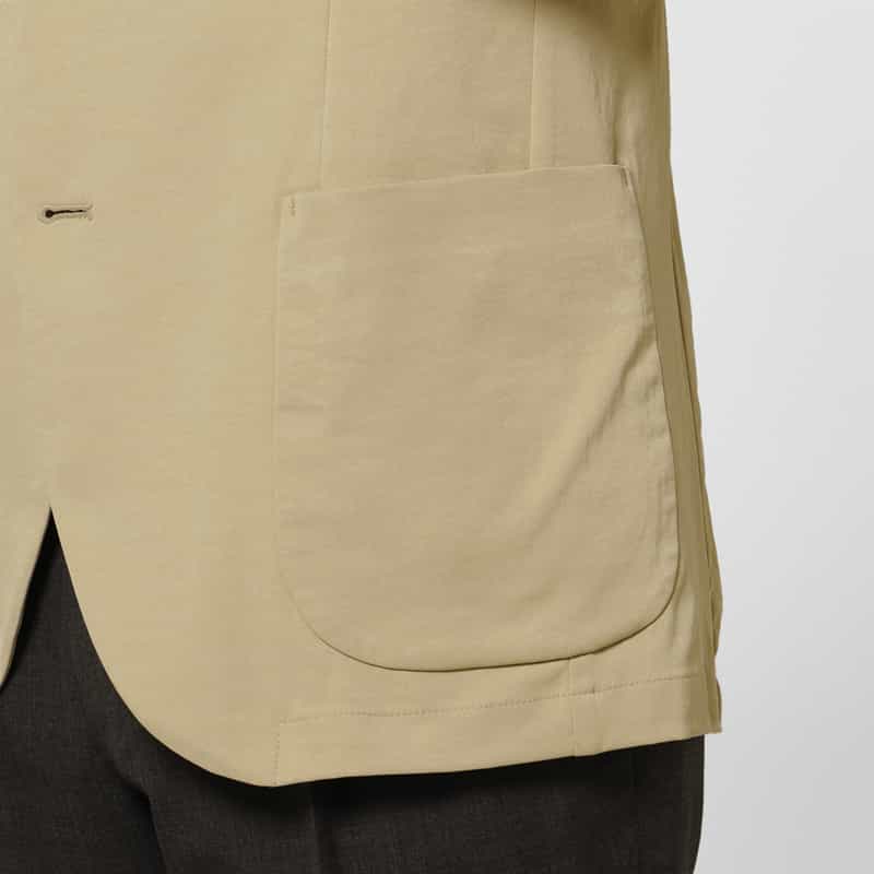 BARNEYS NEW YORK ウォッシャブル イージージャケット BEIGE