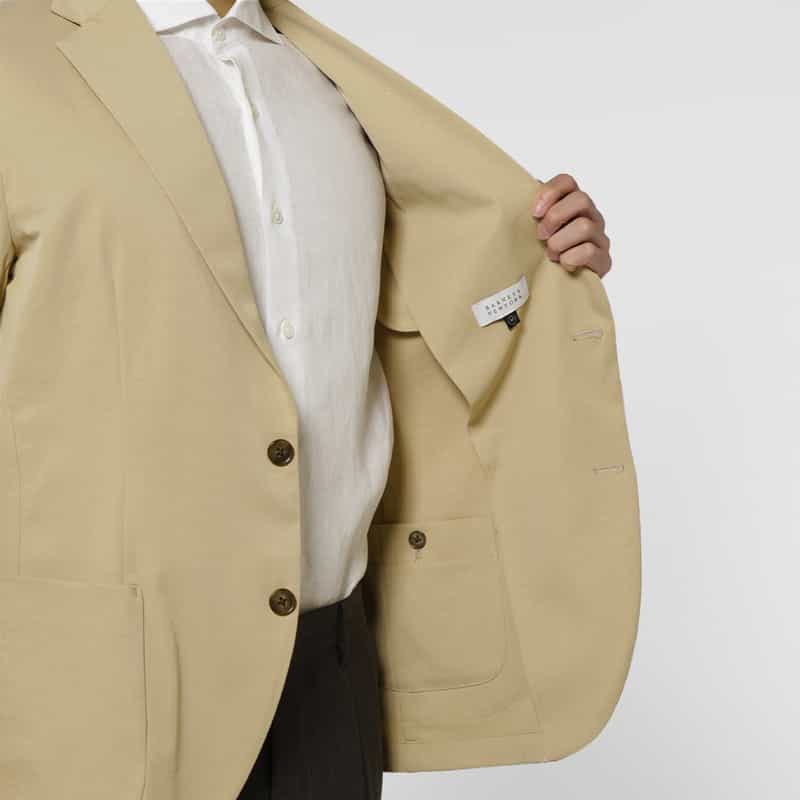 BARNEYS NEW YORK ウォッシャブル イージージャケット BEIGE