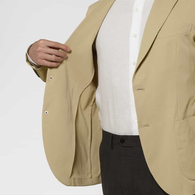 BARNEYS NEW YORK ウォッシャブル イージージャケット BEIGE