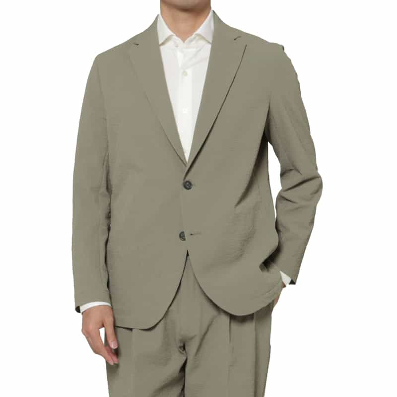 セットアップ ストレッチ素材テーラードジャケット