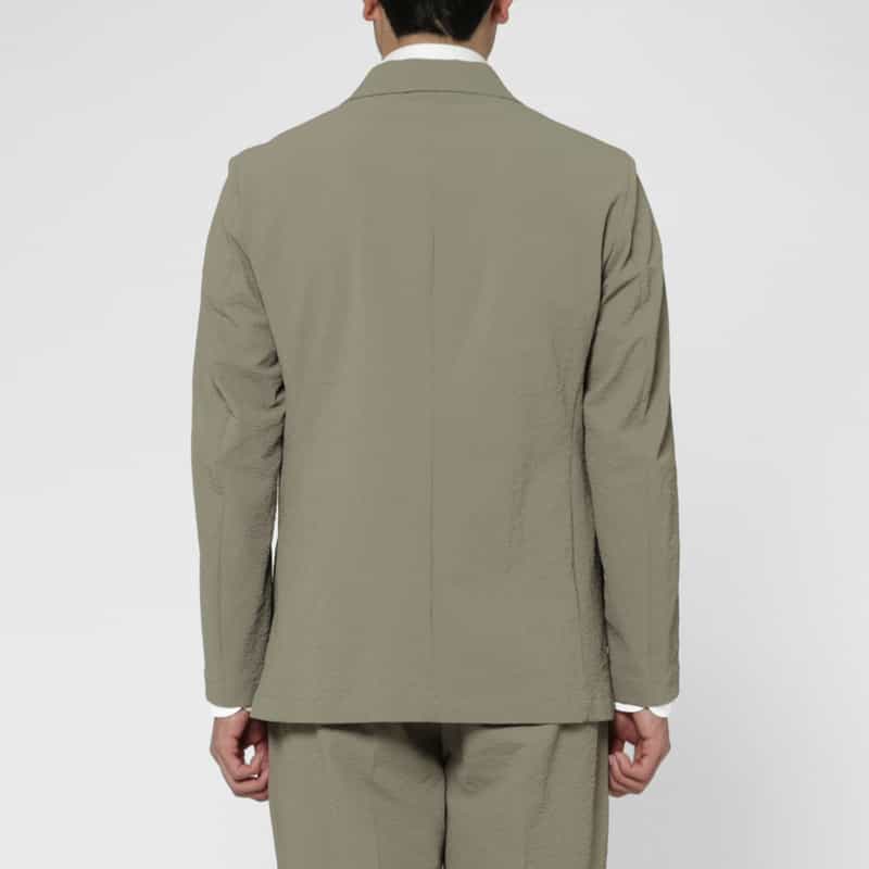 BARNEYS NEW YORK セットアップ ストレッチ素材テーラードジャケット GRAY