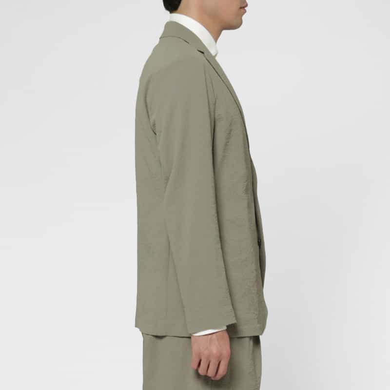 BARNEYS NEW YORK セットアップ ストレッチ素材テーラードジャケット GRAY