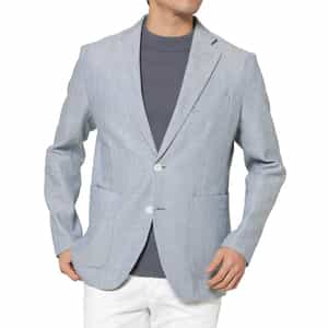 ヘリンボーン柄テーラードジャケット