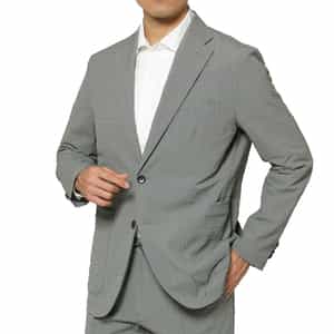 セットアップ ブロックサッカー素材テーラードジャケット