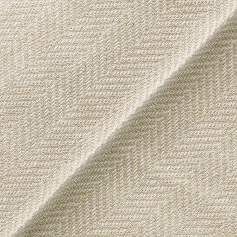 BARNEYS NEW YORK コットン×リネン素材 ヘリンボーン柄ストレッチパンツ BEIGE