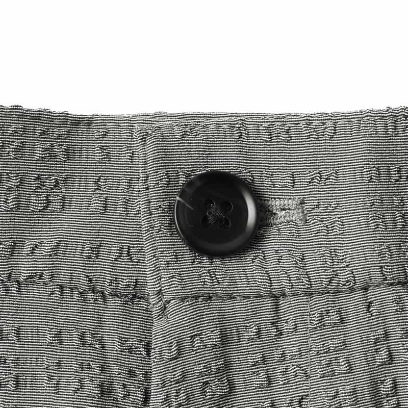 BARNEYS NEW YORK セットアップ ブロックサッカー素材ストレッチパンツ GRAY