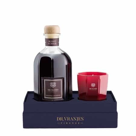 DR.VRANJES＜ドットール・ヴラニエス＞ ルームフレグランス 250ml＋ミニキャンドル 80g ギフトボックスセット “ROSSO NOBILE"