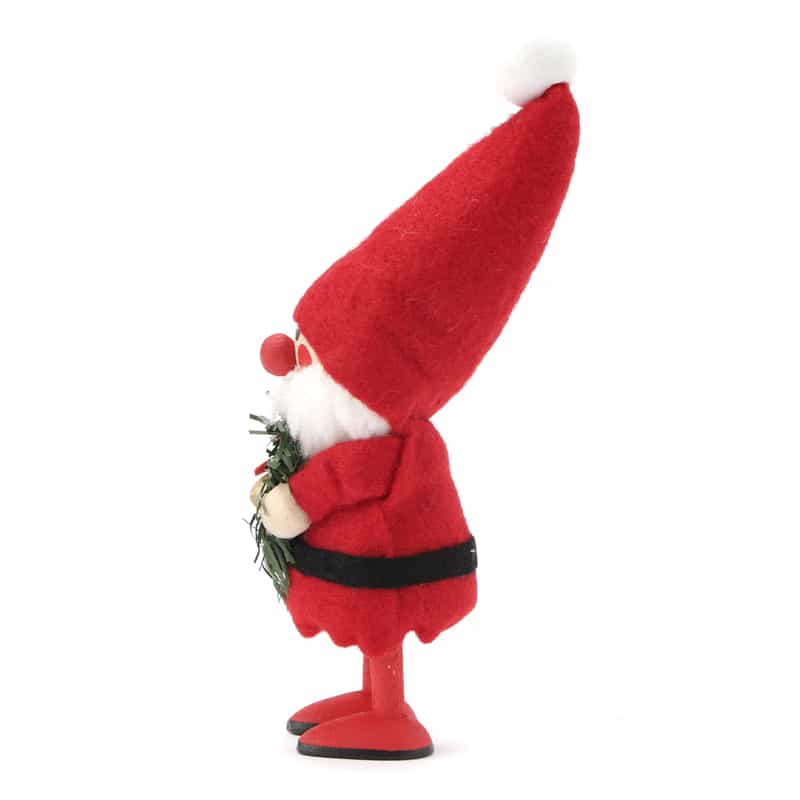 NORDIKA NISSE NORDIKA NISSE ＜ノルディカ ニッセ＞ 木製人形 （リースを持ったサンタ） RED