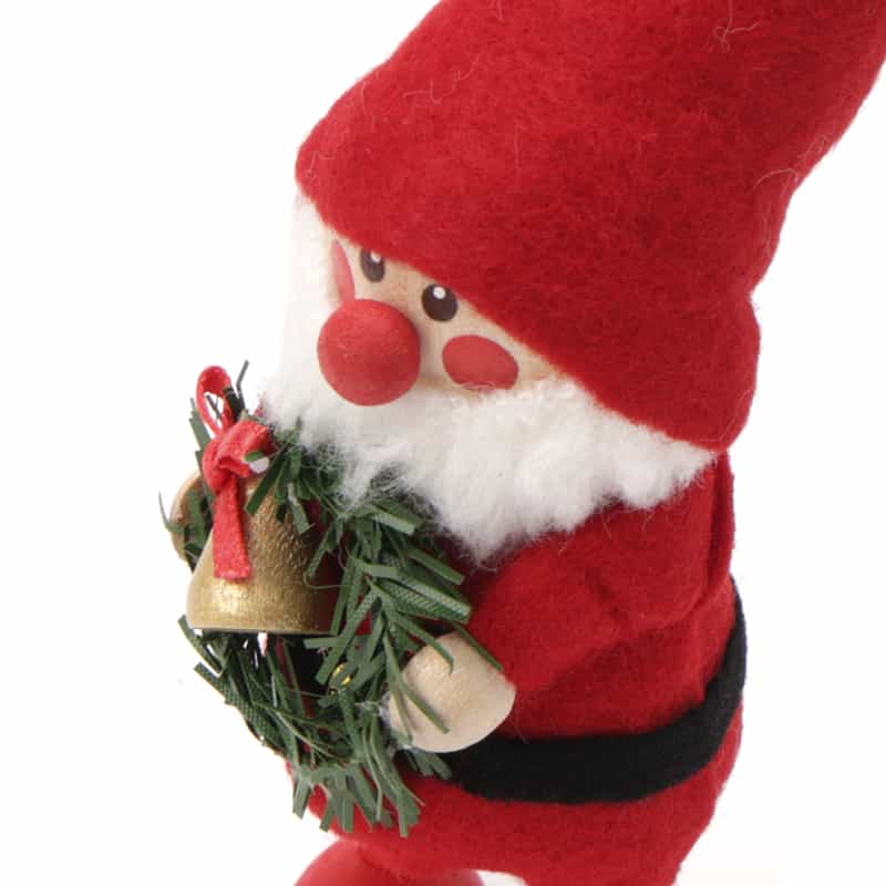 NORDIKA NISSE NORDIKA NISSE ＜ノルディカ ニッセ＞ 木製人形 （リースを持ったサンタ） RED