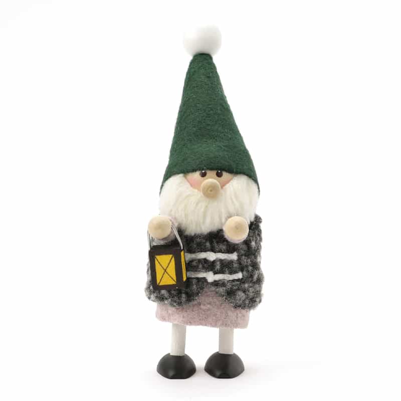 NORDIKA NISSE NORDIKA NISSE ＜ノルディカ ニッセ＞ 木製人形 （ランタンを持ったサンタ） GREEN