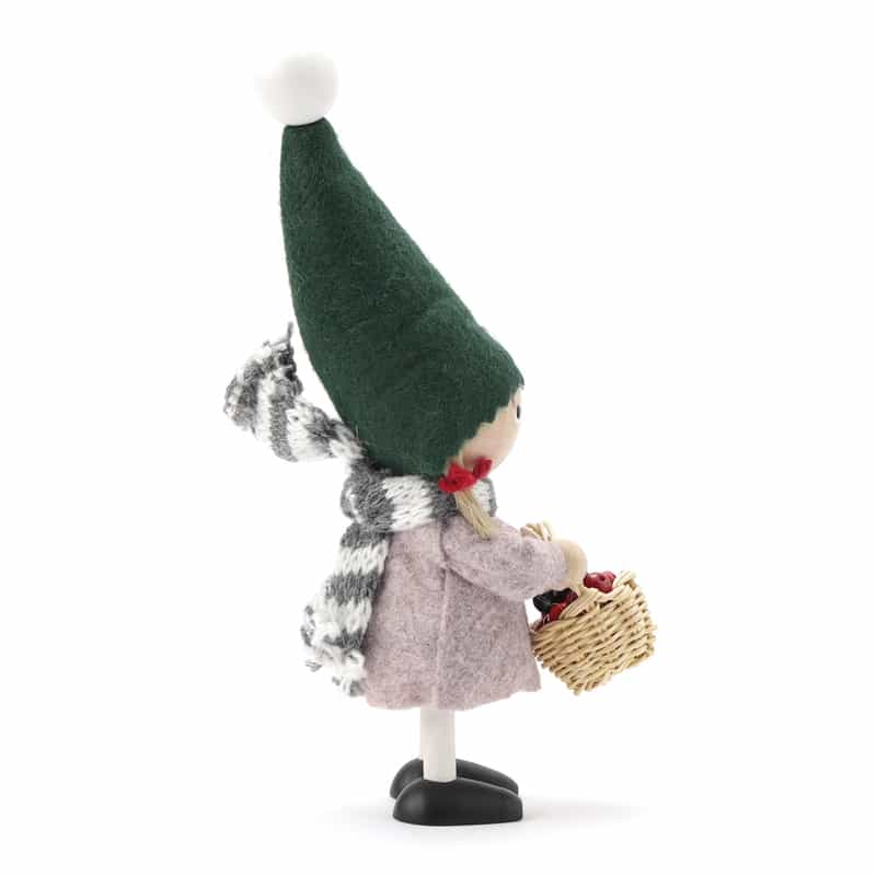 NORDIKA NISSE NORDIKA NISSE ＜ノルディカ ニッセ＞ 木製人形 （ベリー摘みの女の子） GREEN