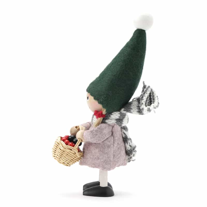 NORDIKA NISSE NORDIKA NISSE ＜ノルディカ ニッセ＞ 木製人形 （ベリー摘みの女の子） GREEN