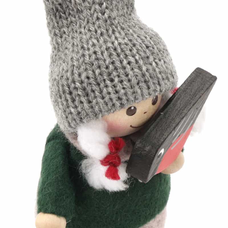 NORDIKA NISSE NORDIKA NISSE ＜ノルディカ ニッセ＞ 木製人形 （小鳥と話す女の子） GRAY