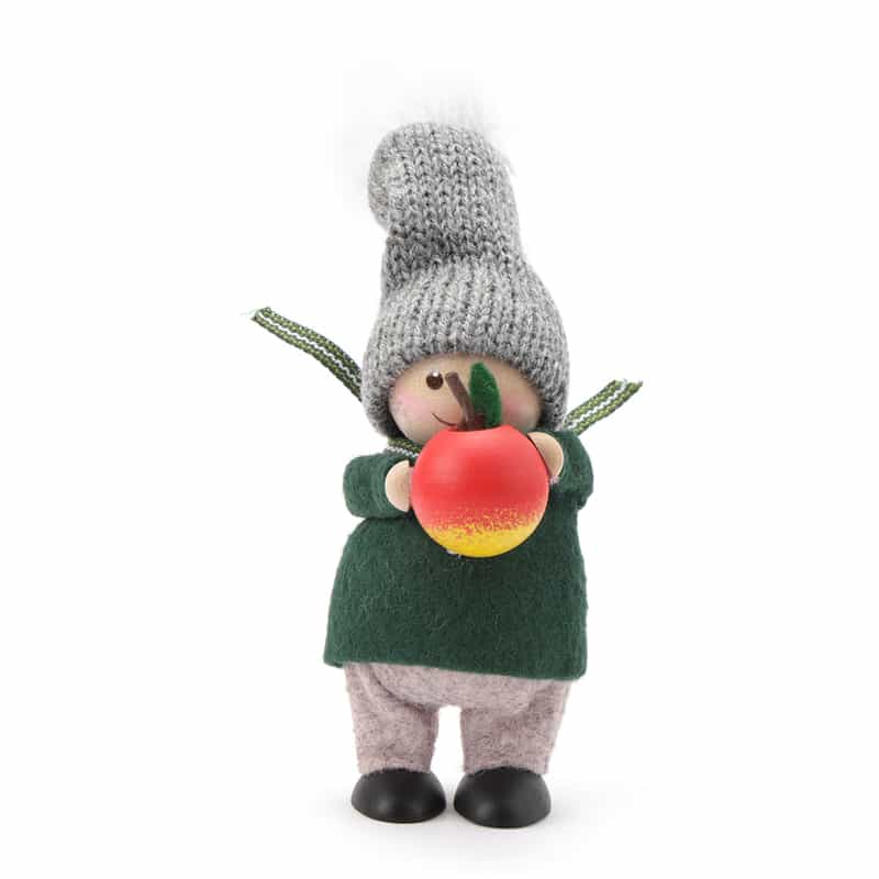 NORDIKA NISSE NORDIKA NISSE ＜ノルディカ ニッセ＞ 木製人形 （リンゴを持った男の子） GRAY