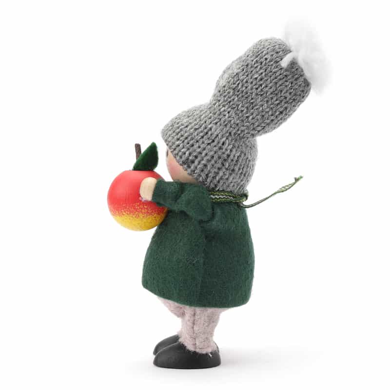 NORDIKA NISSE NORDIKA NISSE ＜ノルディカ ニッセ＞ 木製人形 （リンゴを持った男の子） GRAY