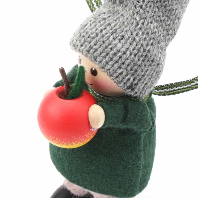 NORDIKA NISSE NORDIKA NISSE ＜ノルディカ ニッセ＞ 木製人形 （リンゴを持った男の子） GRAY