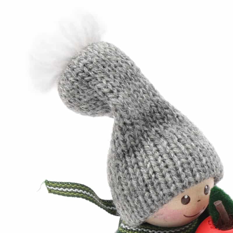 NORDIKA NISSE NORDIKA NISSE ＜ノルディカ ニッセ＞ 木製人形 （リンゴを持った男の子） GRAY