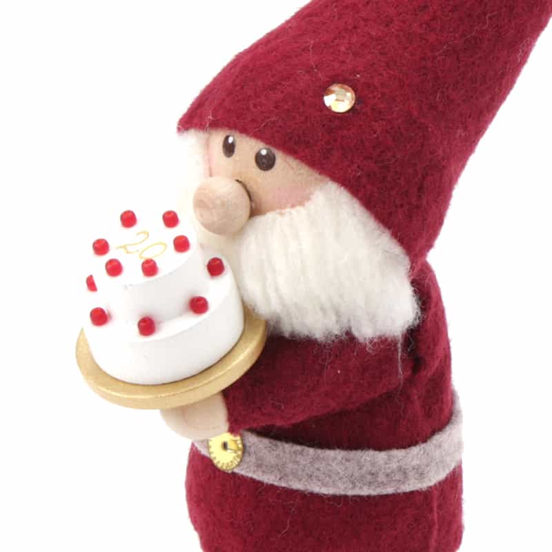NORDIKA NISSE NORDIKA NISSE ＜ノルディカ ニッセ＞ 木製人形 （ケーキを持ったサンタ） RED