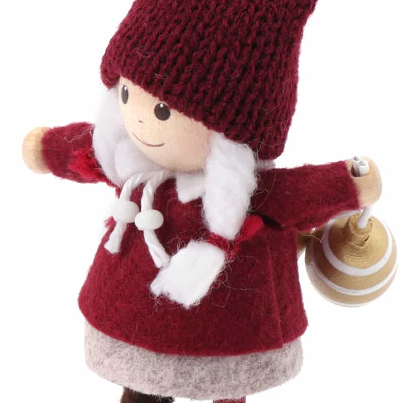 NORDIKA NISSE NORDIKA NISSE ＜ノルディカ ニッセ＞ 木製人形 （風船を持った女の子） RED