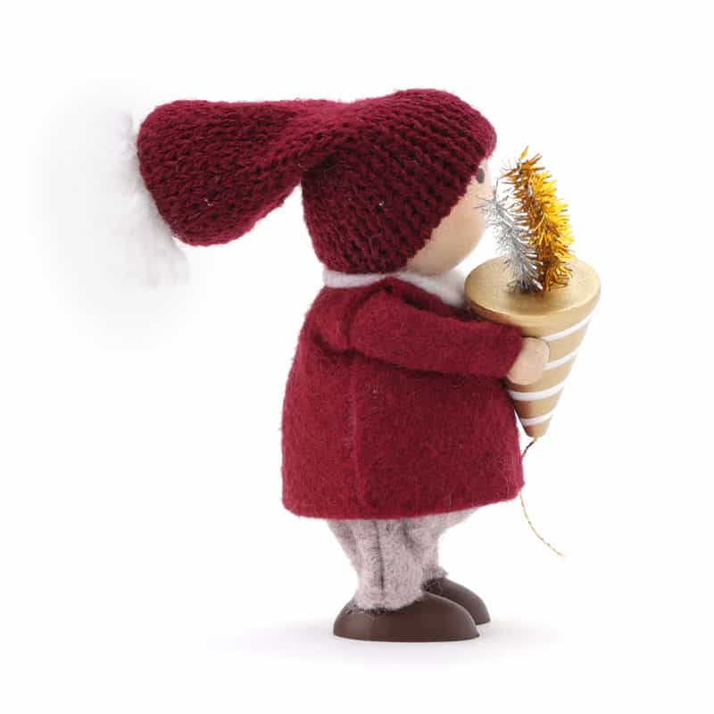 NORDIKA NISSE NORDIKA NISSE ＜ノルディカ ニッセ＞ 木製人形 （クラッカーを持った男の子） RED