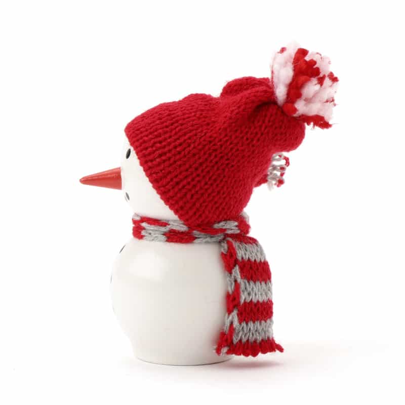NORDIKA NISSE 木製人形 ( スノーマン / ニット帽 ) RED