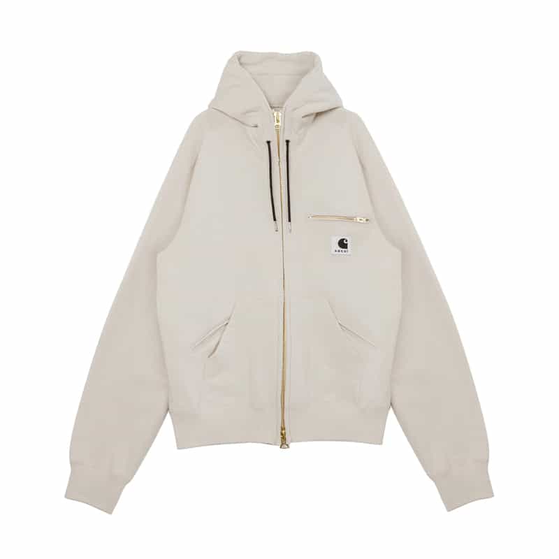 SACAI SACAI＜サカイ＞×CARHARTT WIP＜カーハート　ワークインプログレス＞コラボレートジップアップパーカー IVORY