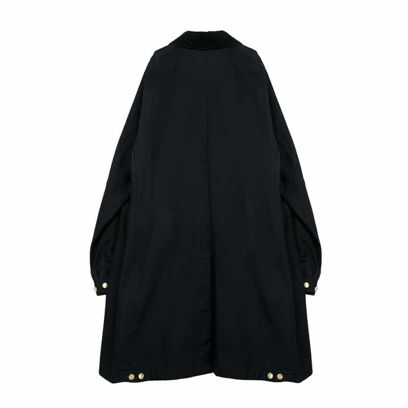 SACAI SACAI＜サカイ＞×CARHARTT WIP＜カーハート　ワークインプログレス＞コラボレート ダックロングコート BLACK