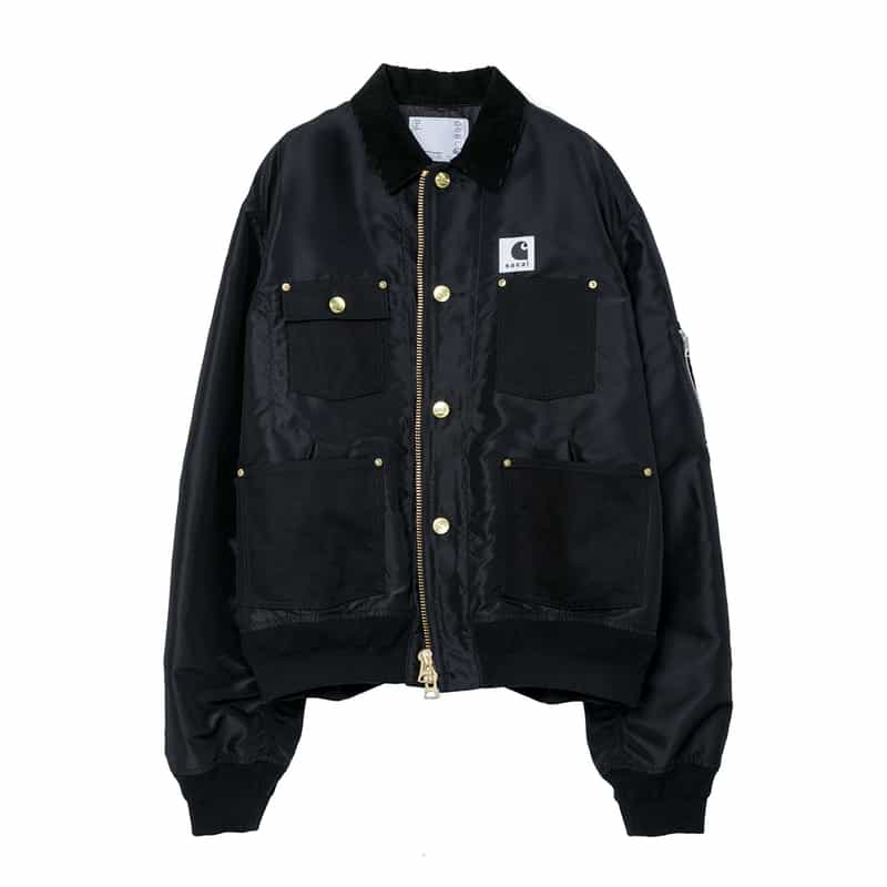 SACAI SACAI＜サカイ＞×CARHARTT WIP＜カーハート　ワークインプログレス＞コラボレート コンビネーションダックジャケット BLACK