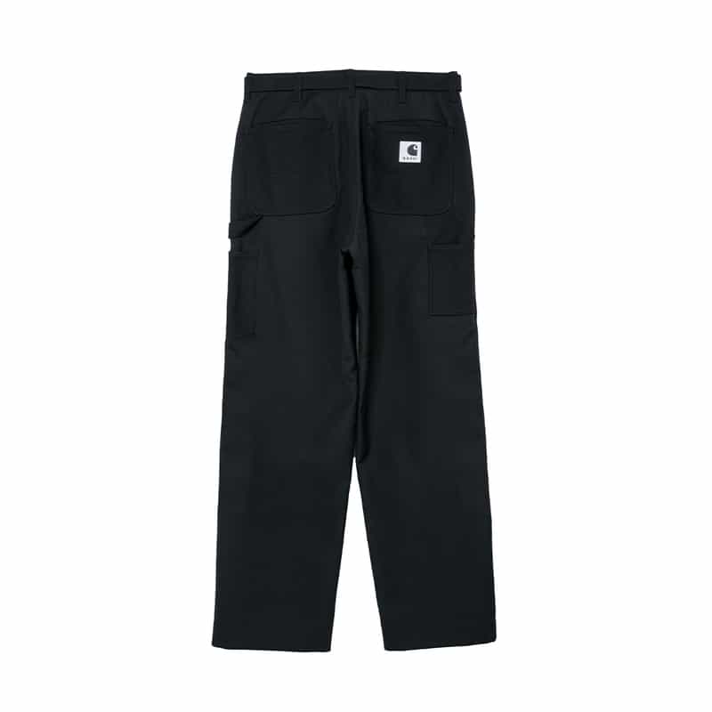 SACAI SACAI＜サカイ＞×CARHARTT WIP＜カーハート　ワークインプログレス＞コラボレート ダブルニーペインターダックパンツ BLACK