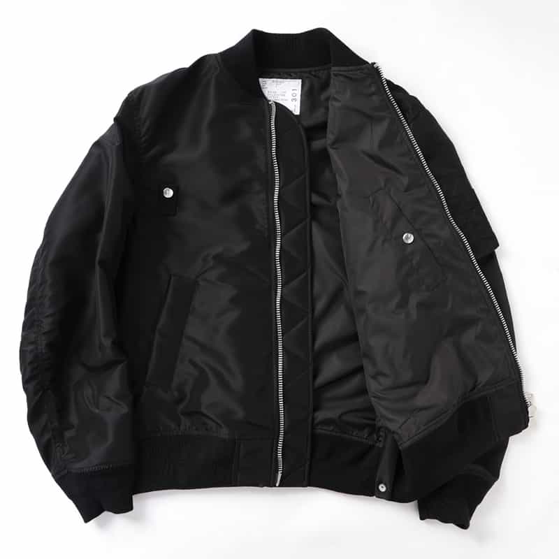 SACAI SACAI＜サカイ＞ ナイロンツイルブルゾン BLACK