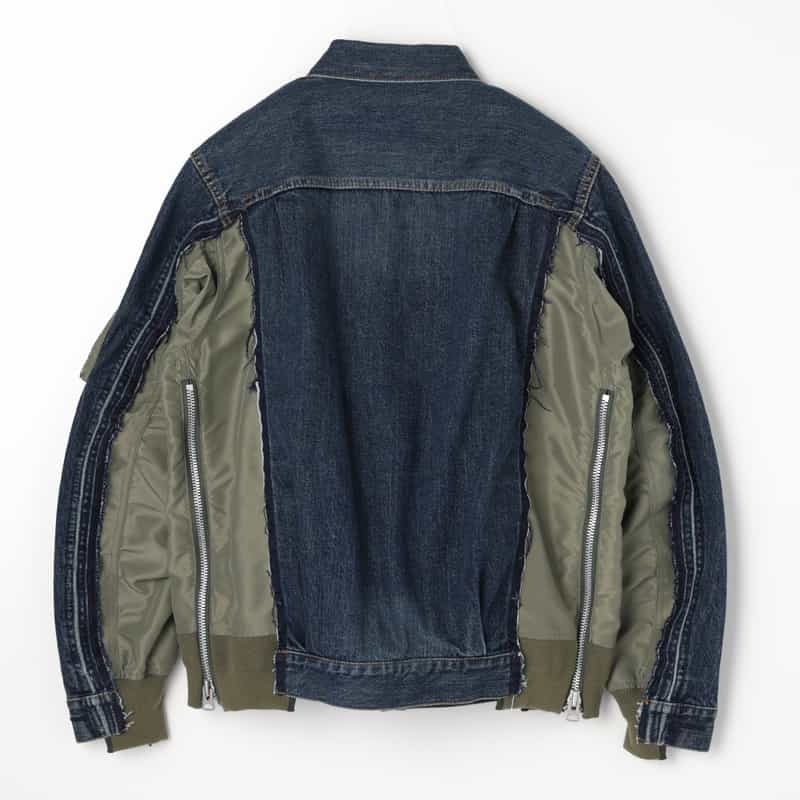 SACAI SACAI＜サカイ＞ コンビネーション デニムジャケット BLUE