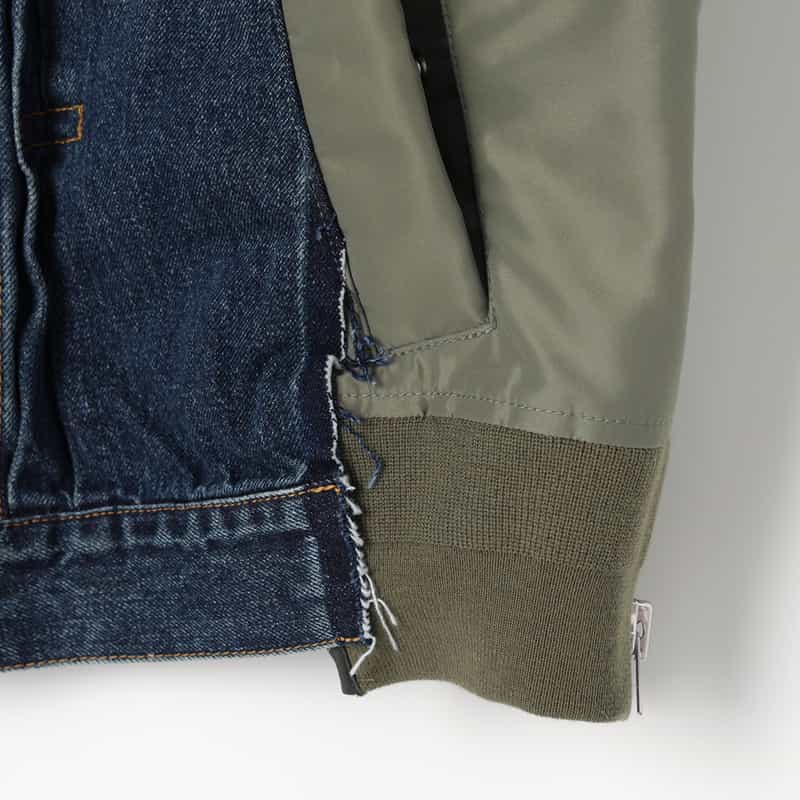SACAI SACAI＜サカイ＞ コンビネーション デニムジャケット BLUE