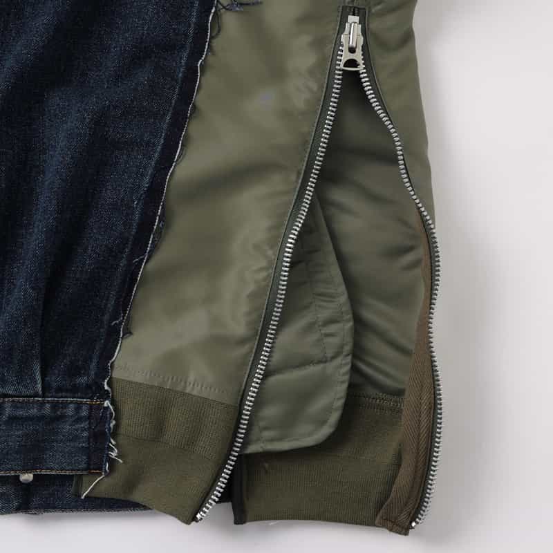 SACAI SACAI＜サカイ＞ コンビネーション デニムジャケット BLUE