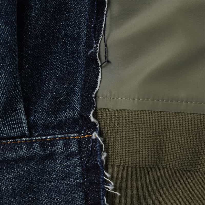 SACAI SACAI＜サカイ＞ コンビネーション デニムジャケット BLUE