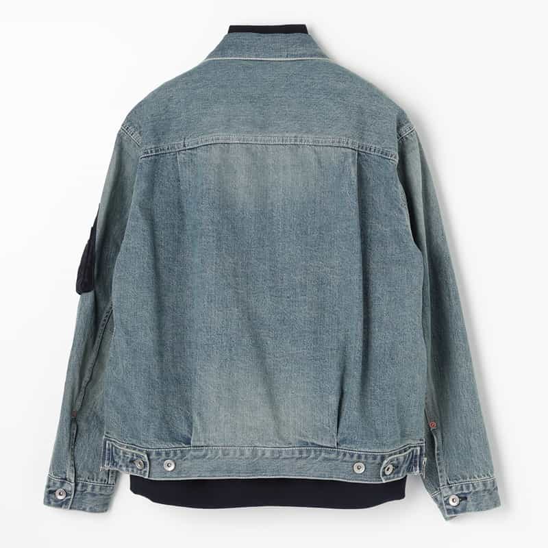 SACAI SACAI＜サカイ＞ コンビネーション デニムジャケット LIGHT BLUE