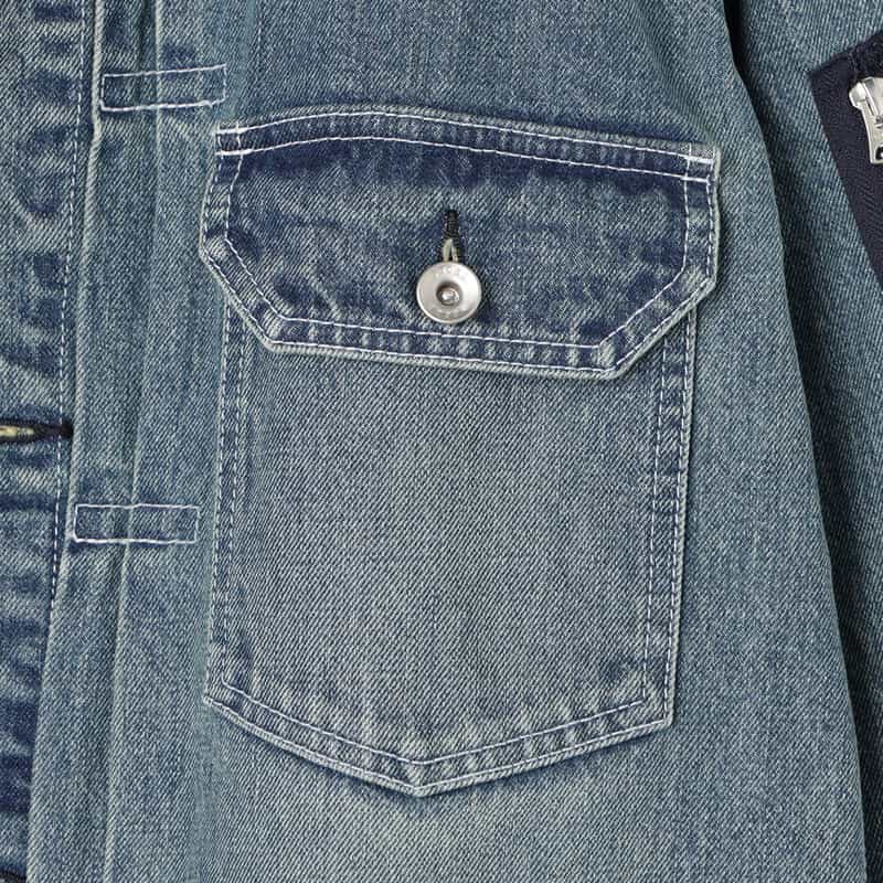 SACAI SACAI＜サカイ＞ コンビネーション デニムジャケット LIGHT BLUE