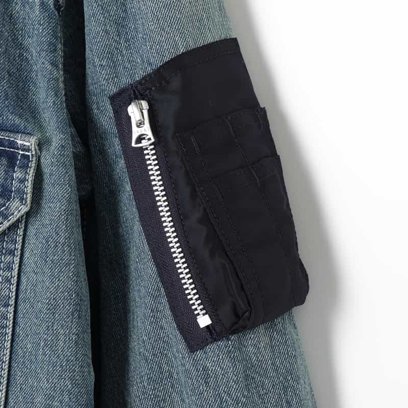 SACAI SACAI＜サカイ＞ コンビネーション デニムジャケット LIGHT BLUE